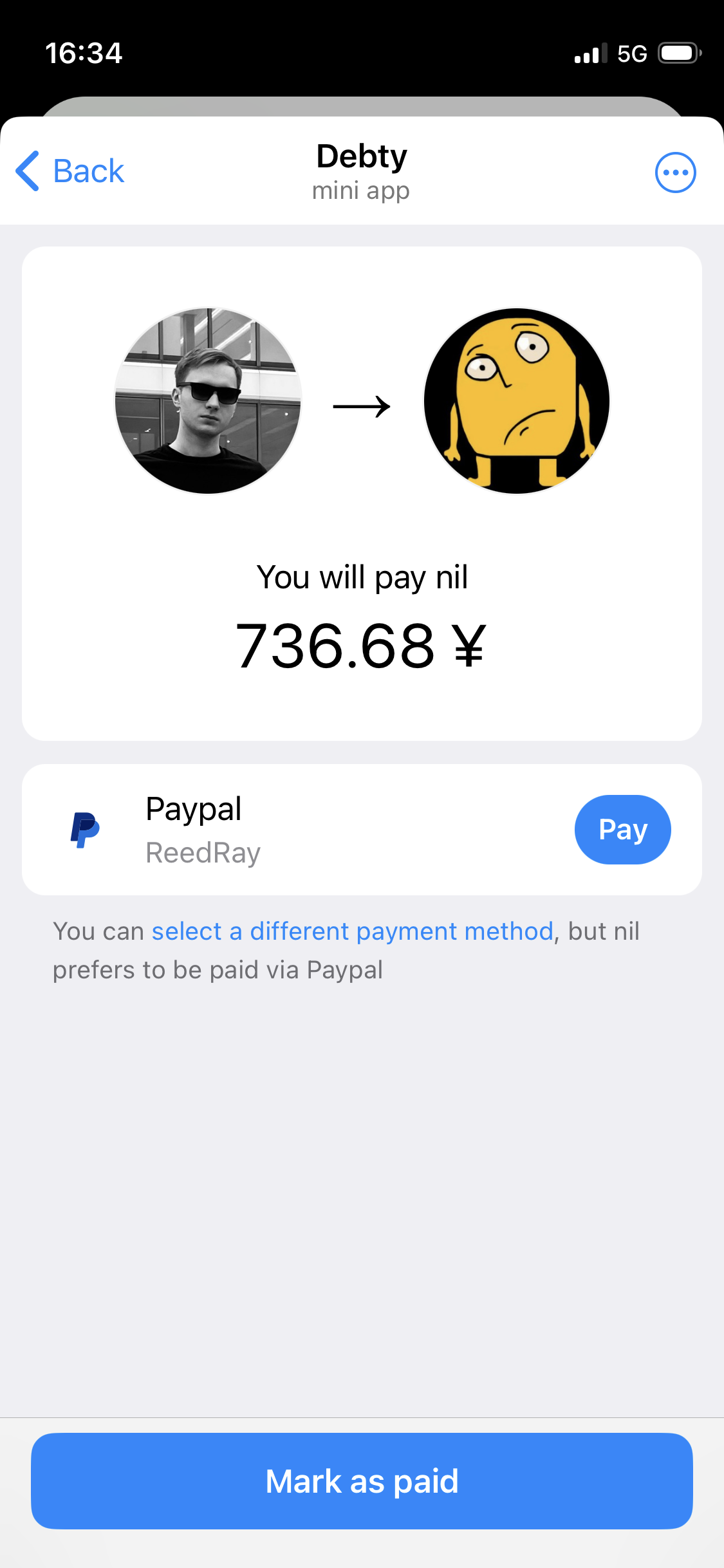 Settle debts